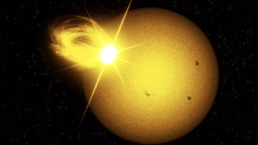 Estrelas semelhantes ao nosso ao Sol lançam super erupções uma vez a cada 100 anos