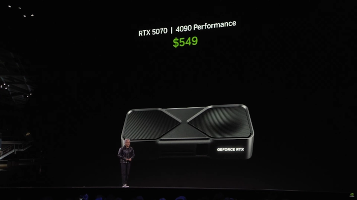Nvidia revela a RTX 5070: GPU de 500€ com a mesma performance da RTX 4090 de 1600€