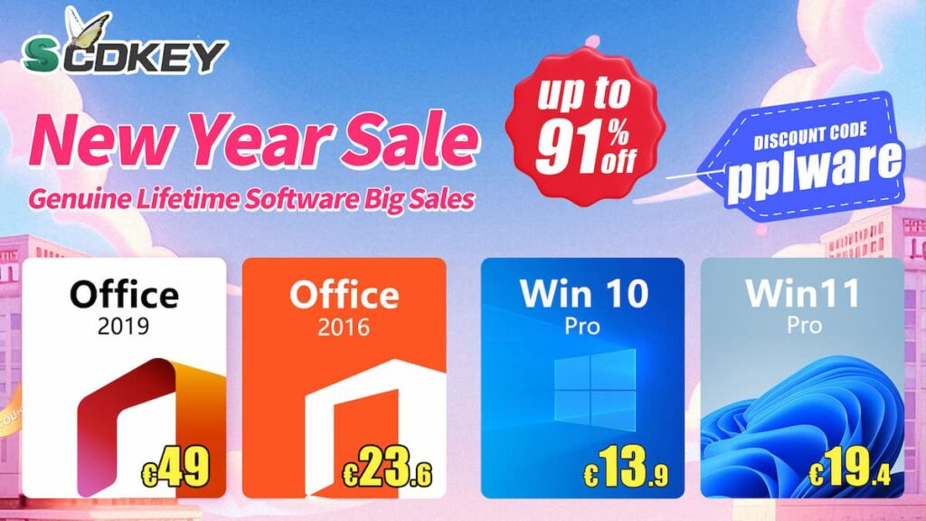 New Year Sale: Descontos Incríveis em Windows e Office