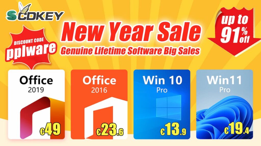 New Year Sale: Descontos incríveis em chaves digitais para Windows e Office!