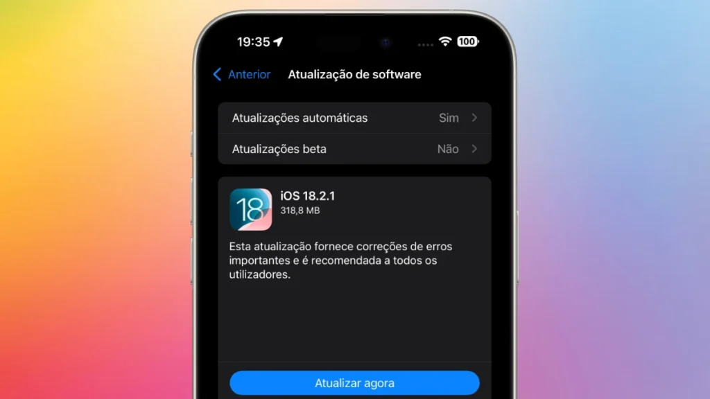iOS 18.2.1 já está disponível para os utilizadores do iPhone