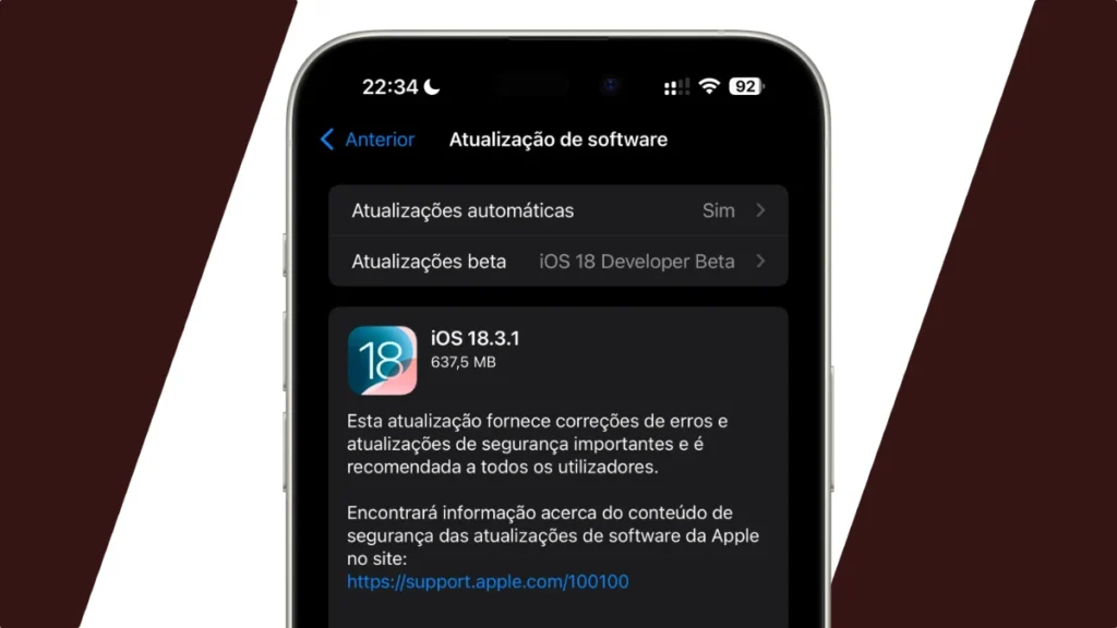 Apple lança atualização de segurança para o iOS 18.3.1, iPadOS 18.3.1 e macOS Sequoia 15.3.1