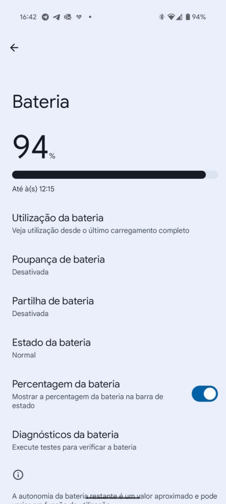 Android 16 bateria smartphone Google