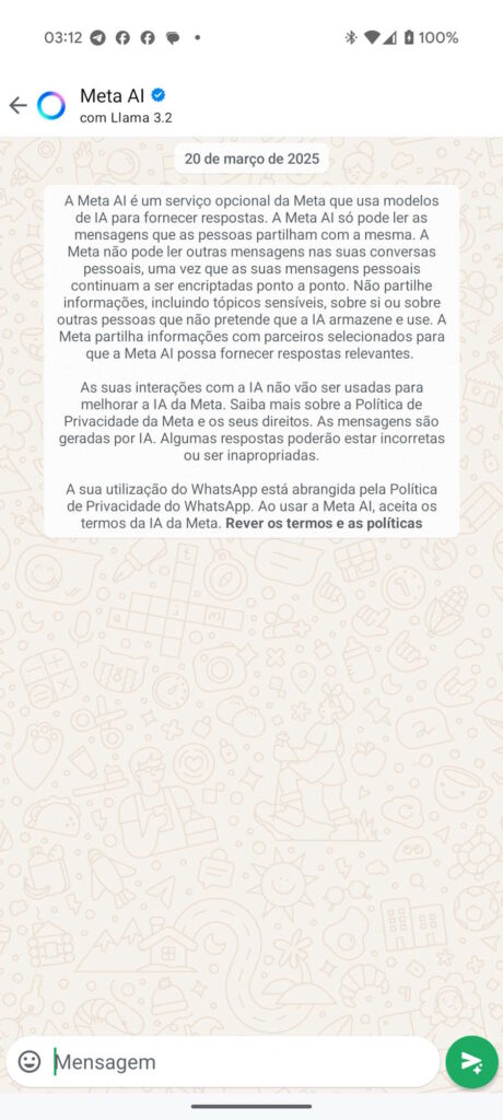 WhatsApp Meta AI IA