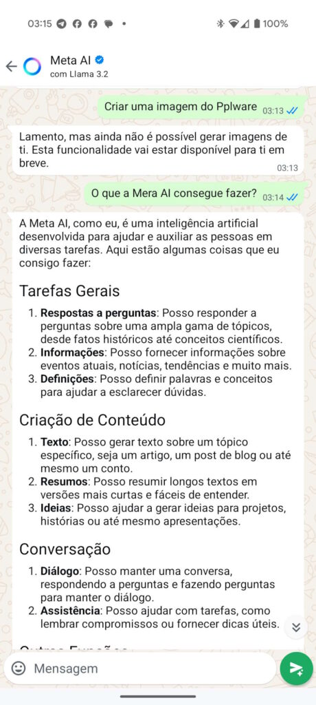 WhatsApp Meta AI IA