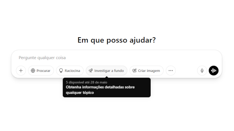 ChatGPT: utilizadores gratuitos já podem “investigar a fundo”