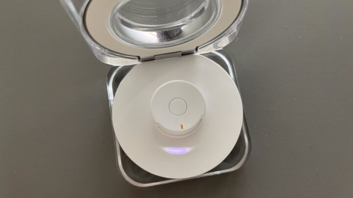 Caixa de carregamento do Galaxy Ring da Samsung