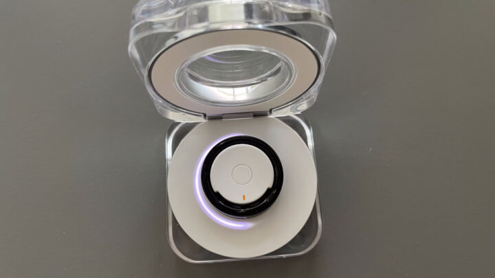 Caixa de carregamento do Galaxy Ring da Samsung