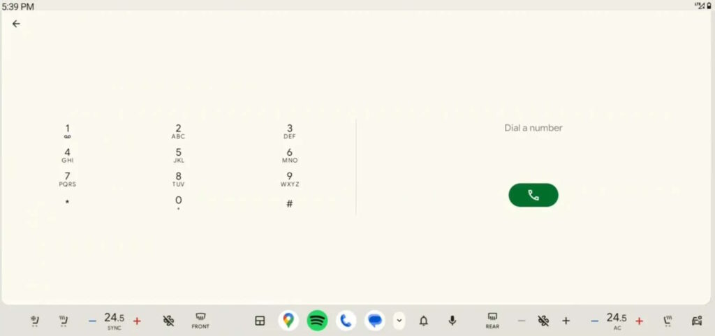 Android Auto Google interface tema claro