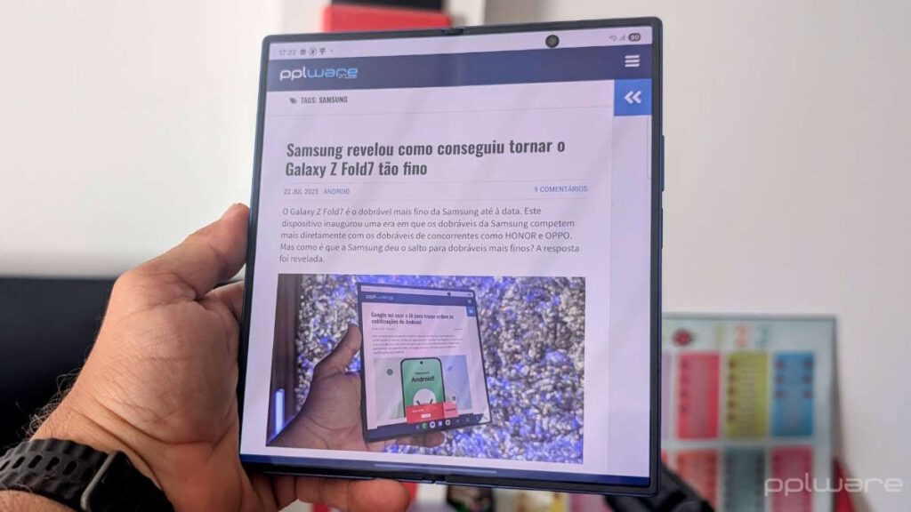 Galaxy Z Fold7: finalmente temos um dobrável Samsung que cativa