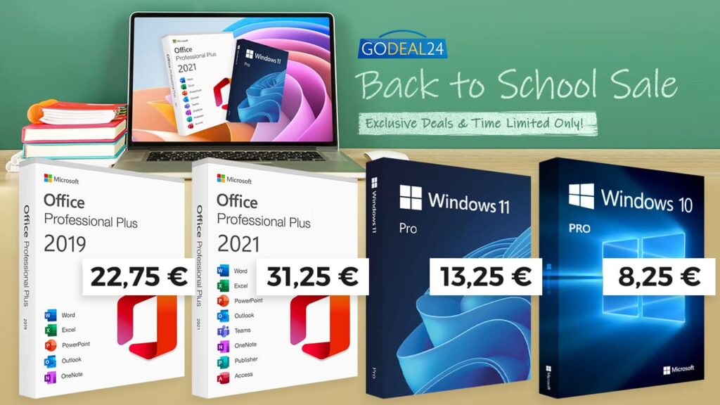 Regresso às aulas: Office e Windows com descontos imperdíveis na Godeal24