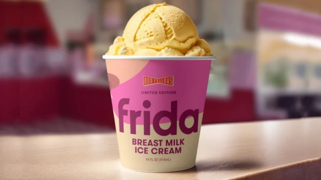 Gelado de “leite materno” faz furor e esgota em poucas horas