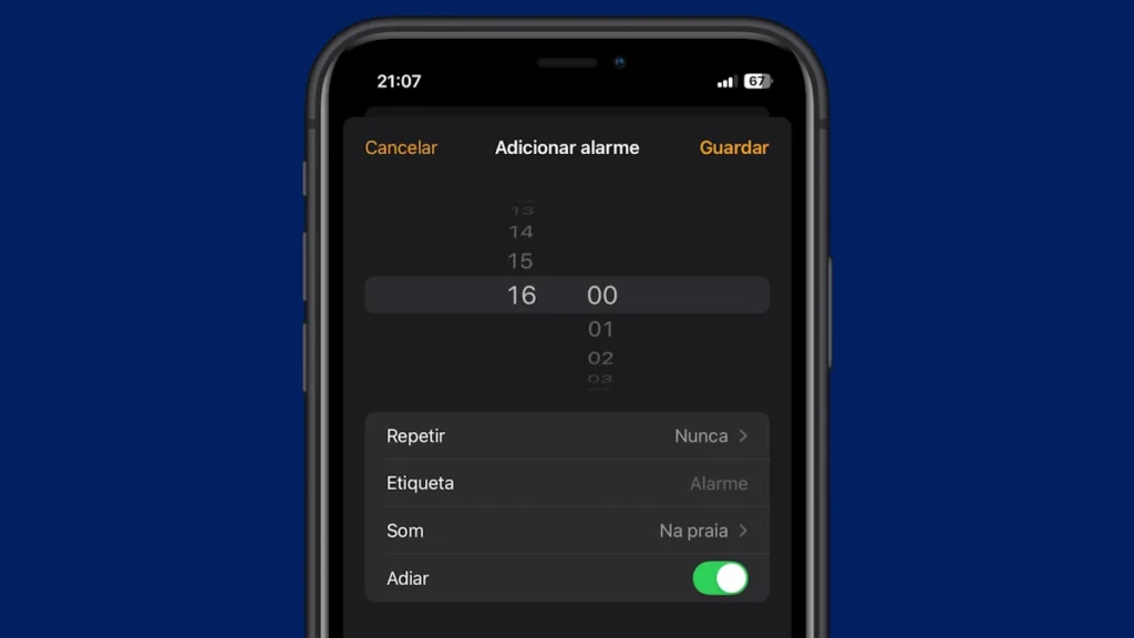 É verdade… O seletor de horas do alarme do iPhone tem um fim