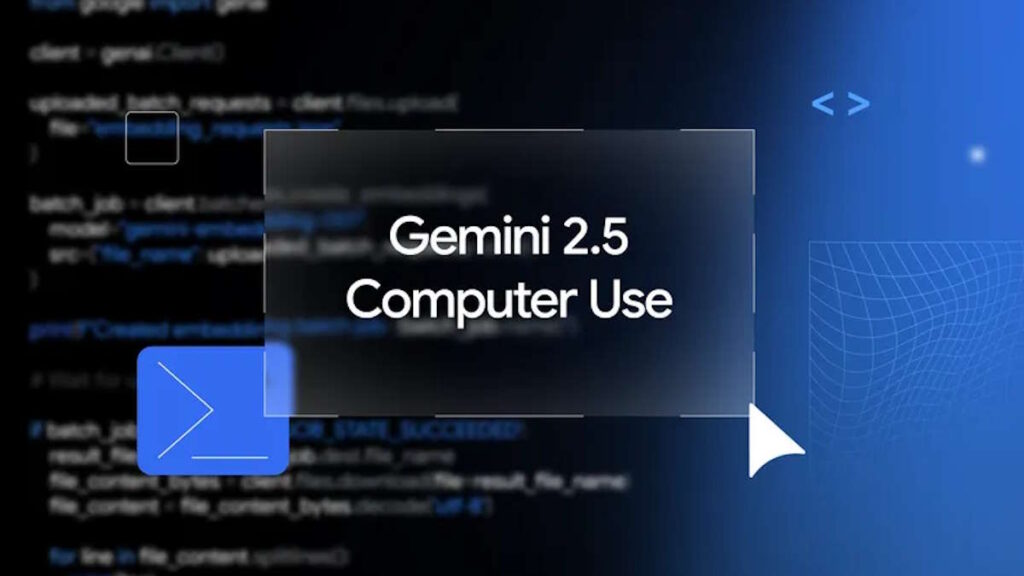 Gemini 2.5 Computer Use: nova IA da Google pode navegar na Internet por si