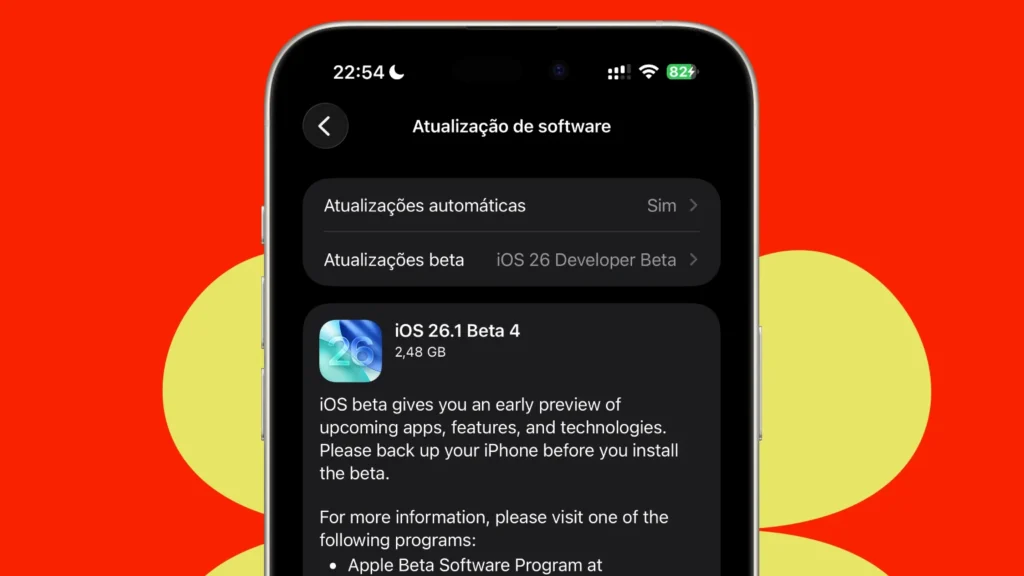 iOS 26.1 beta 4: a Apple continua a refinar o seu sistema