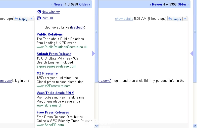 Gmail Hide Ads