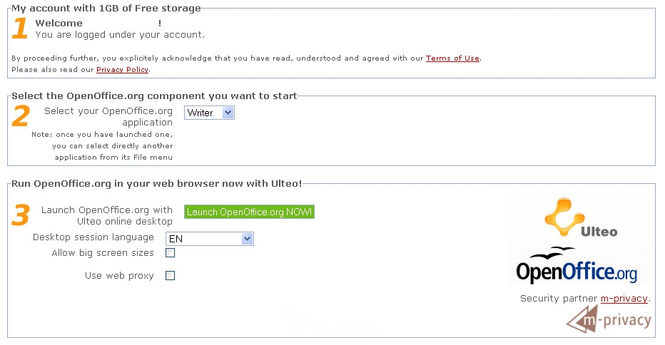 Ulteo… o seu office online